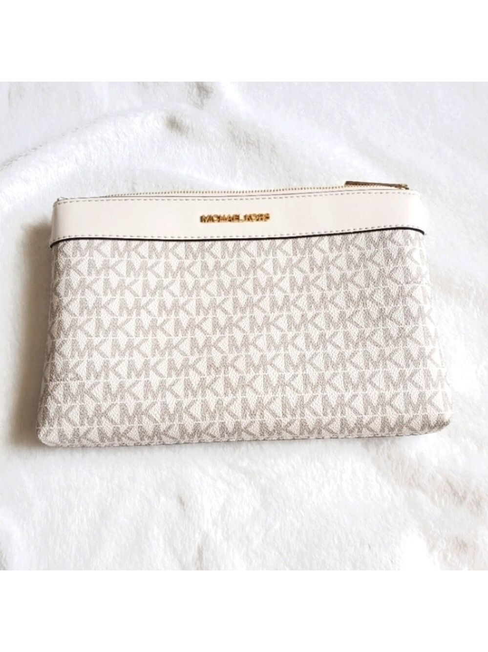 Michael Kors Zipper Pouch Bag Small Medium Pouch